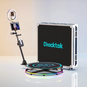 ChackTok 360 Photo Booth 115cm with Flight Case