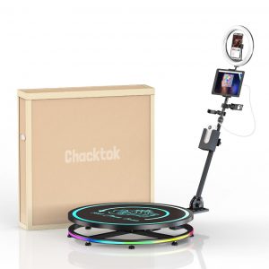 ChackTok 360 Photo Booth with Honeycomb box