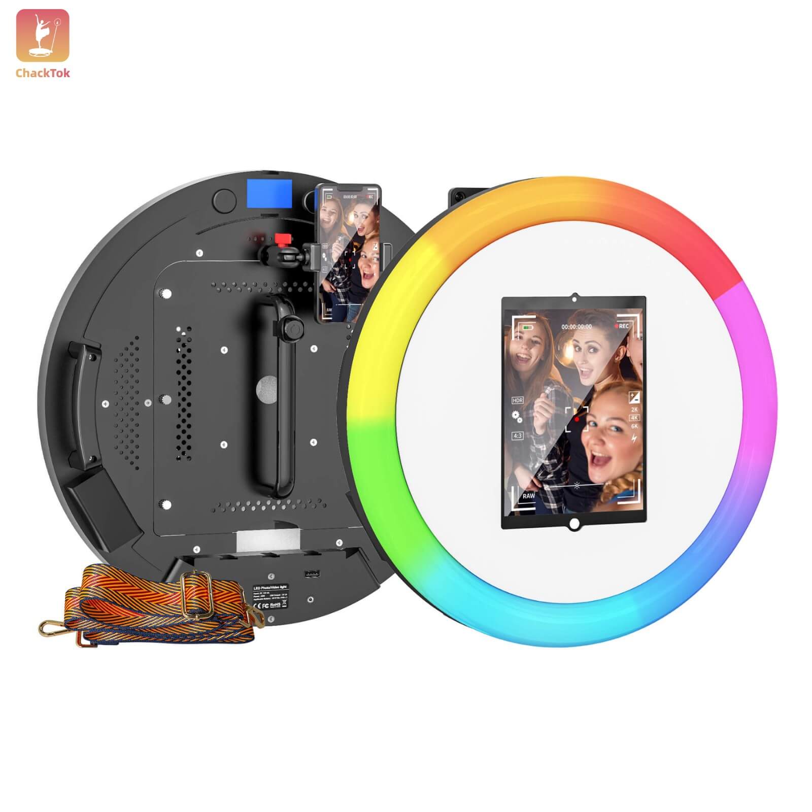 ChackTok Portable iPad Photo Booth – Fits 10.9″ & 10.2″ iPad