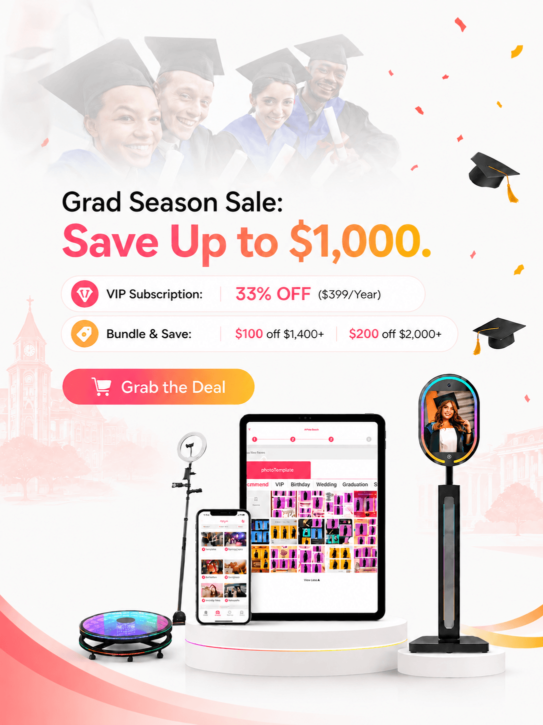 ChackTok Grad Season Sale banner